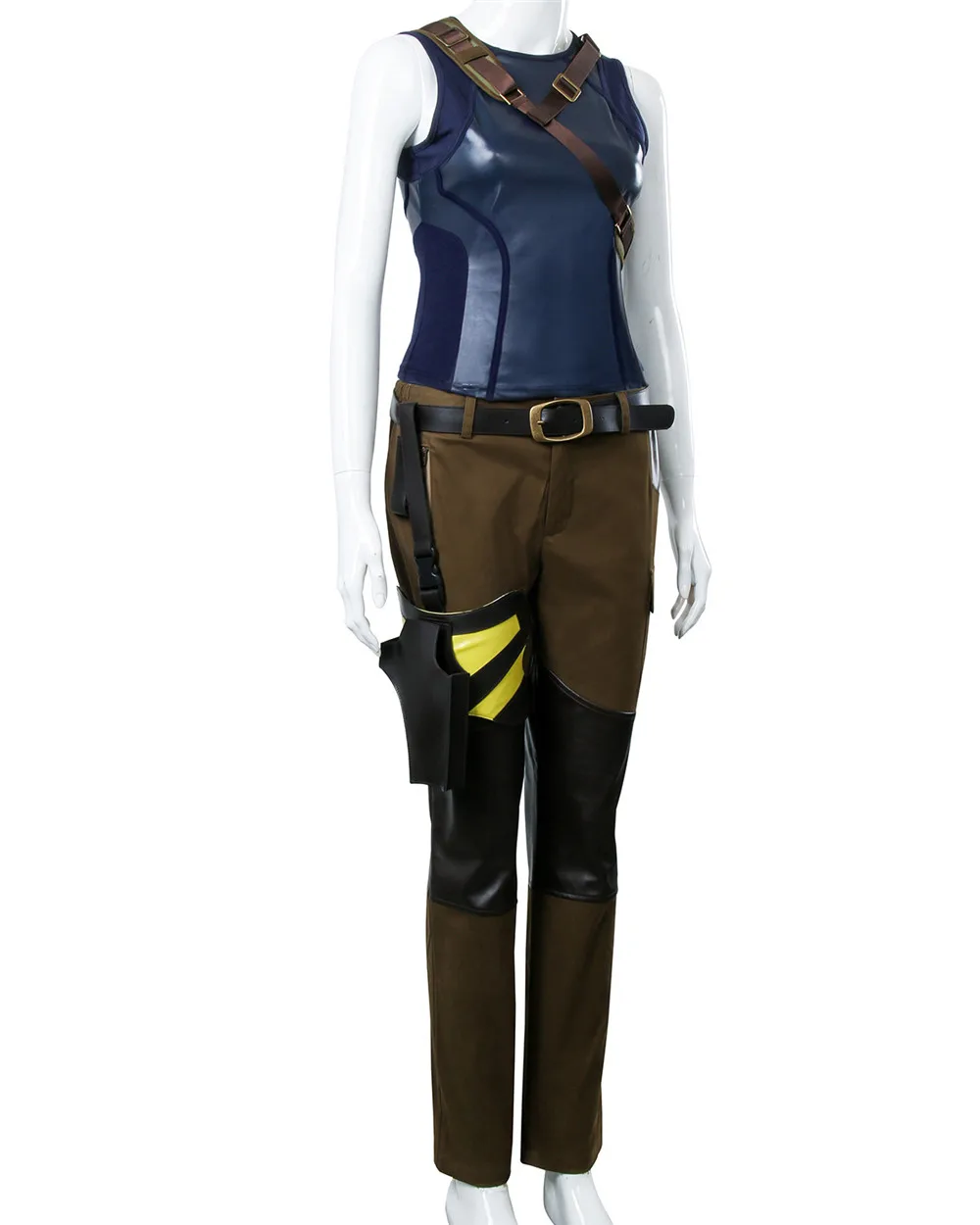 Women's Lara Croft Dark Blue & Army Green Costume for Halloween and Christmas, inspired by the Shadow of the Tomb Raider Movie image 3