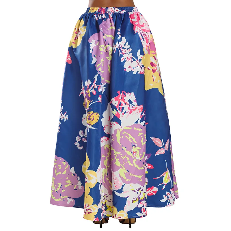 Navy-Lilac-Floral-Elegant-Flared-Maxi-Skirt-LC65124-8-2