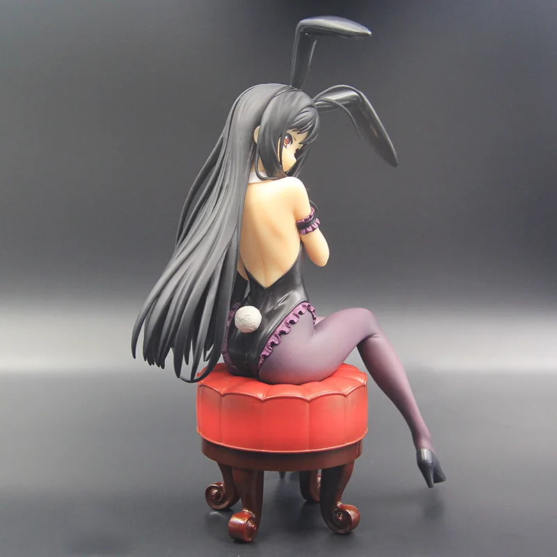 Модель 1/7 года, Расписанная игра Accel World, аниме Kuroyuki Hime, кролик, девочка, сидящая Вер, 20 см, модель ПВХ, фигурка, подарок, украшение, кукла