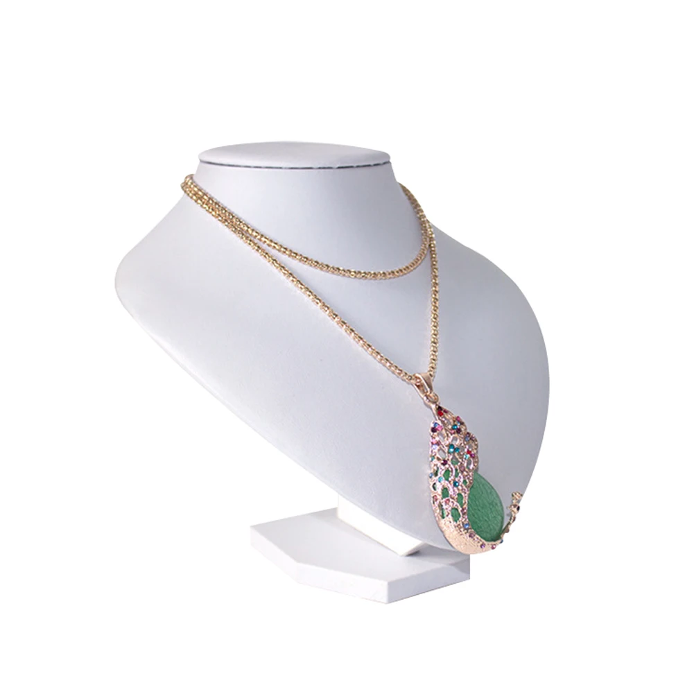 Soft Jewelry Storage Shop Pendant Velvet Ornament Necklace Display Stand Rack Show Decorate Mannequin Holder Multi-Purpose - Цвет: White Velvet