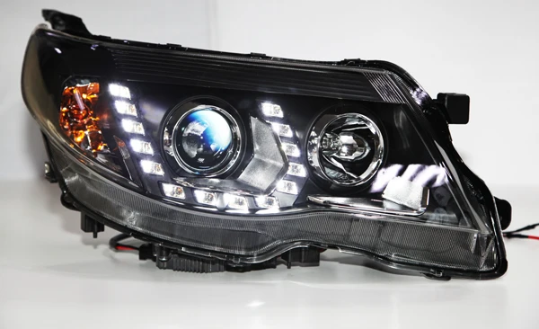 2008 2009 2010 2011 2012 для Subaru Forester Светодиодная лента головная лампа би ксенон проектор Лен фары Дневные ходовые огни