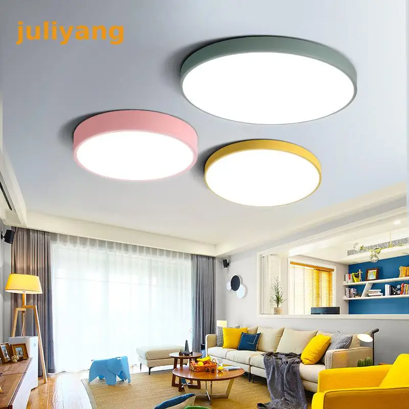 Современный светодиодный потолочный светильник панельная лампа 5 см освещение