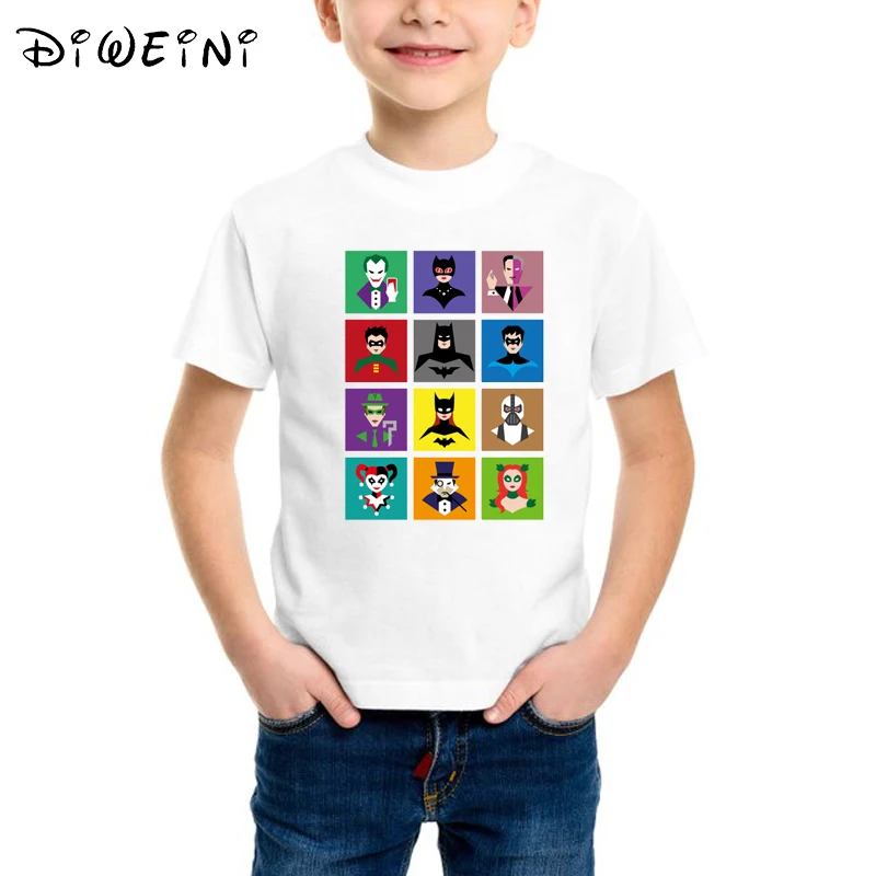 

Batman kids t-shirts illustration Batman Print Tee Tops For Boys Cartoon Print Boy Tshirts Fashion Kids Tshirt Tops Boys Clothes