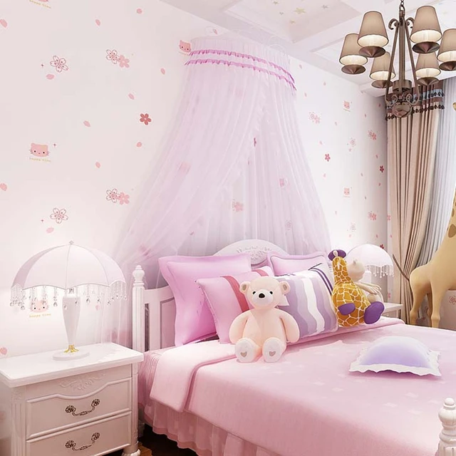10m Girls Children S Bedroom Background Cute Hello Kitty Cartoon