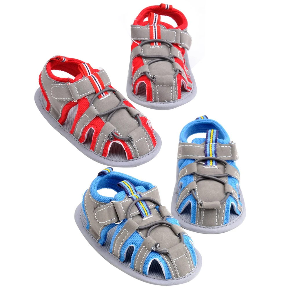 Newborn Baby Boys Summer Shoes Boys Crib Soft Sole Canvas Shoes Breathe