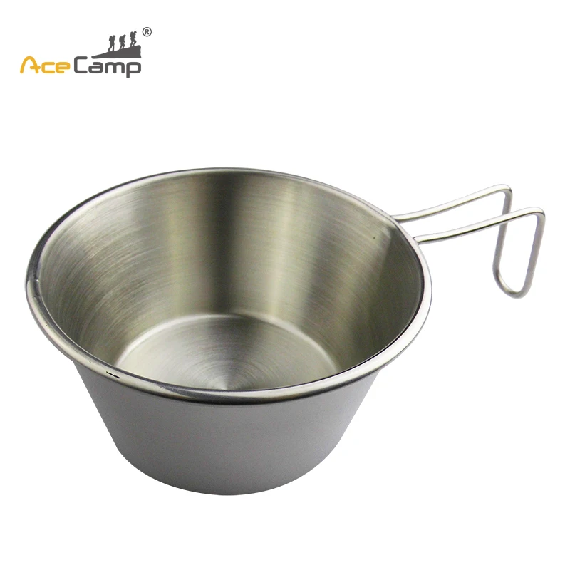 

AceCamp Stainless Steel Cup For Outdoor Camping Portable Cookware Lightweight Tableware