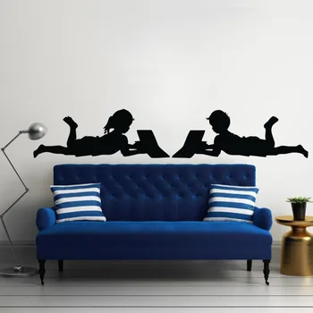 

YOYOYU Wall Sticker Children Kids Boys Girl Reading Books Room Decoration School Library Studyroom Decel Poster Mural J070