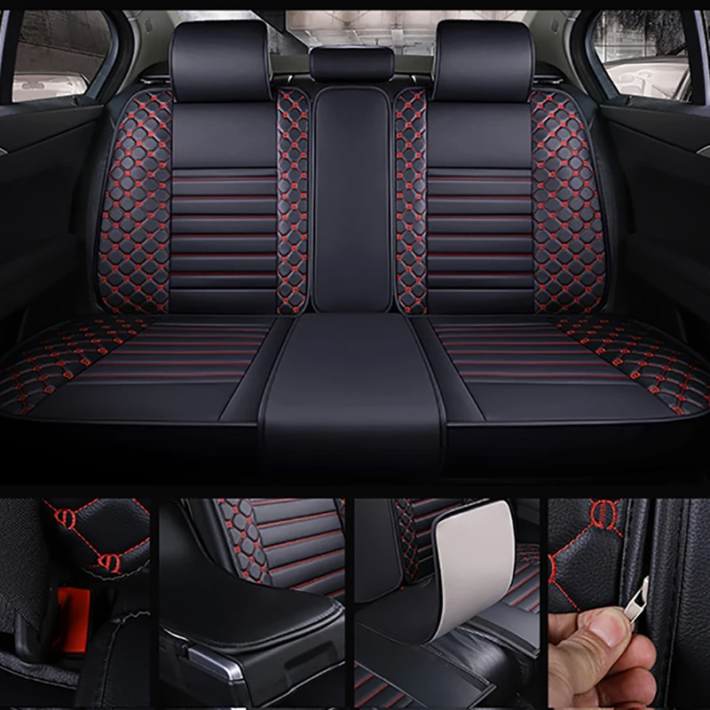 Online High quality Leather car seat cover for mercedes Benz w204 w211 w210 w124 w212 w202 w245 w163 accessorie cover for vehicle seats