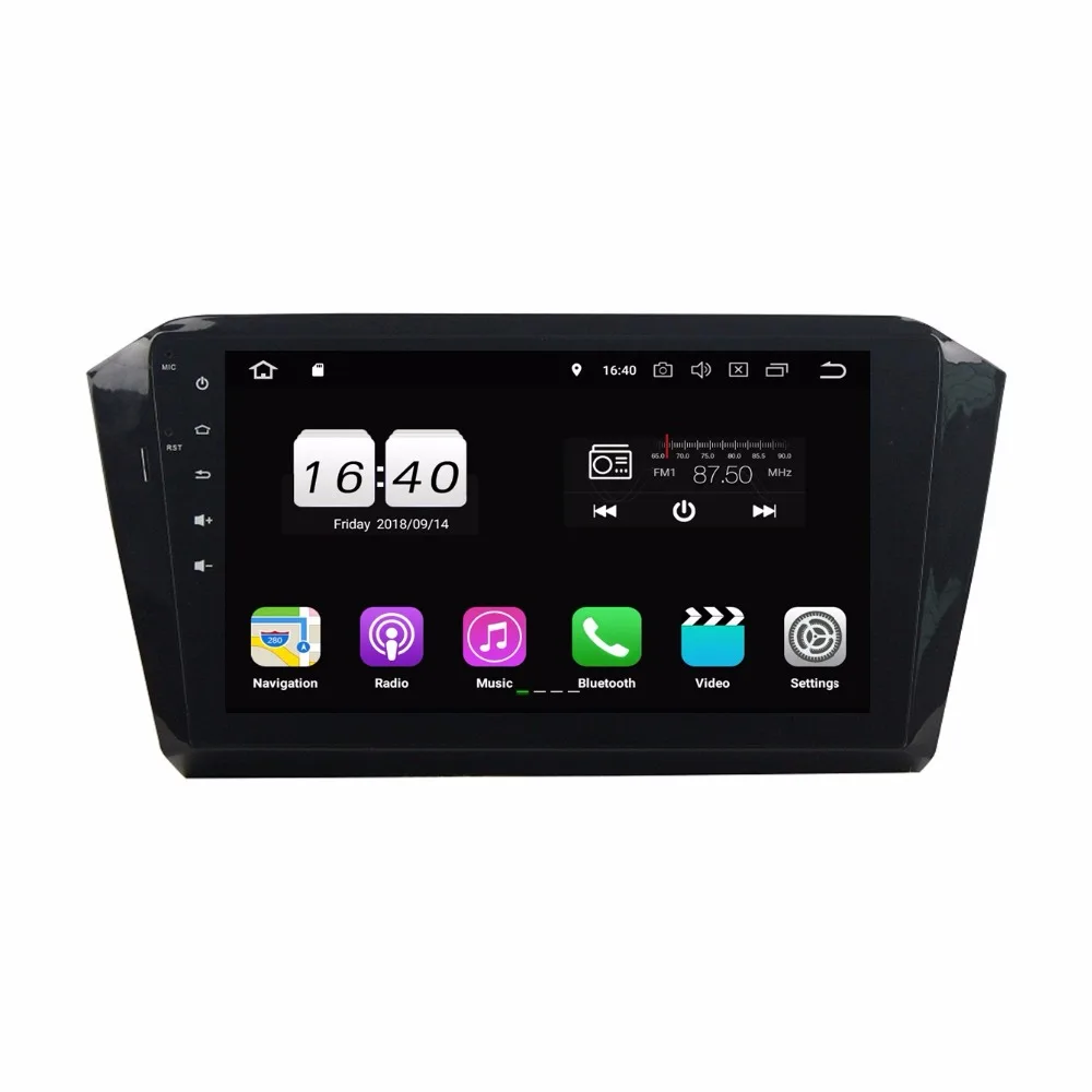 Perfect Quad Core 10.1" Android 8.1 Car DVD Player for VW Volkswagen Magotan 2016 2017 With 2GB RAM Radio GPS WIFI Bluetooth 16GB ROM 0