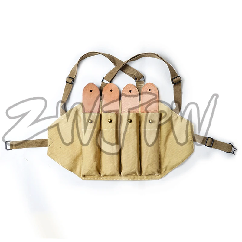 WWII US Army Thompson Chest Rig 4 Cell 30รอบนิตยสารกระสุน Pouch US ...