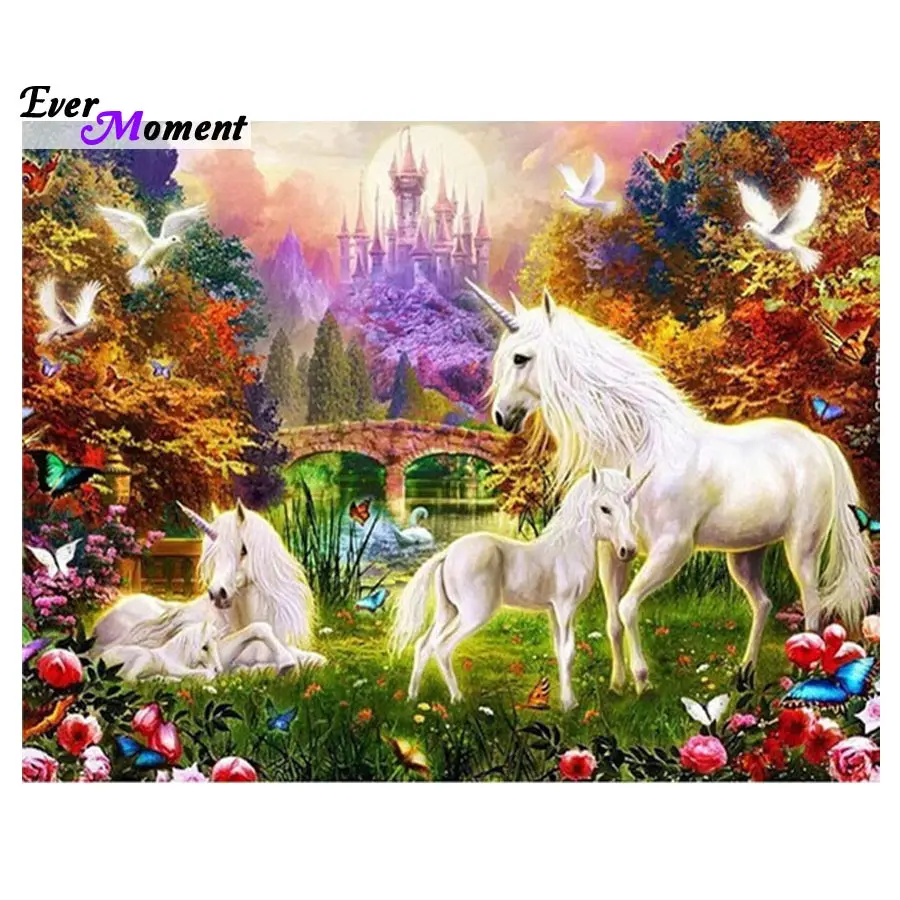 

Diy Diamond painting animal diamond cross stitch crystal square diamond rhinestone decorative Diamond embroidery unicorn ASF519