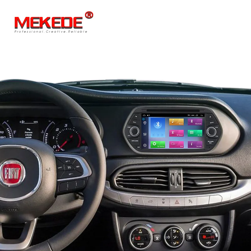 Best MEKEDE Android 9.1 2G RAM Car DVD Stereo Headunit For Fiat Tipo Egea 2015 2016 2017 Auto radio GPS Navigation flash 32G 5