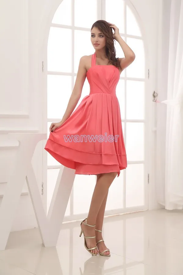 

free shipping 2013 formal dress plus size wedding gowns new design brides maid dress custom size/color short red evening Dresses