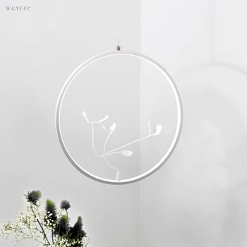 

Pendant Acrylic LED Ring Pendant Light For Dinning Room Restaurant Kitchen Light LED Pendant Lamp luminaire lamparas 96-260V AC