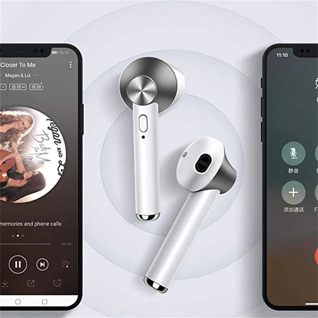 Для Huawei Samsung Xiomi Iphone TWS Беспроводная Bluetooth гарнитура стерео наушники с зарядным