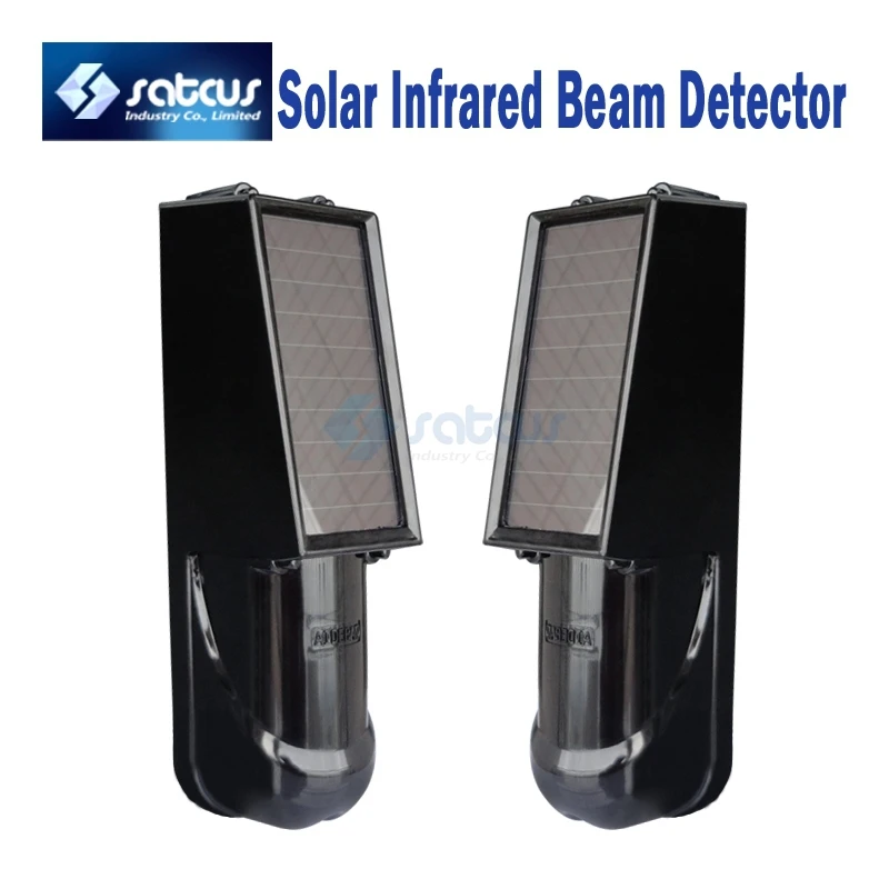 433Mhz Wireless Solar Infrared Photoelectric Beam Detector PIR for GSM