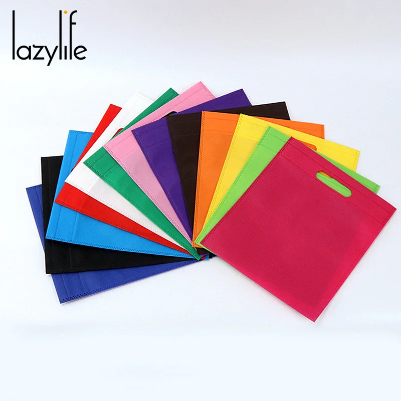 LAZYLIFE 500 шт. Новый многоразовый мешок хозяйственная сумка мешки из нетканного