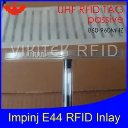 UHF RFID Impinj E44 Сухой инкрустация 915 мГц 900 мГц 868 мГц 860-960 мГц Higgs3 EPCC1G2 6C смарт-карты пассивный rfid метки