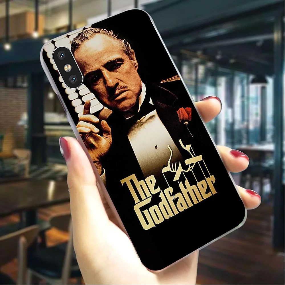 Чехол для телефона Godfather Marlon Brando для iphone 8 Plus 5 5S SE 6 6 S/6 6S Plus 7 8/7 Plus X XS XR Xs Max, Жесткий Чехол - Цвет: K0758005