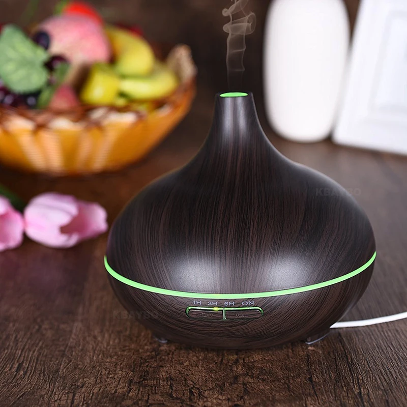 300ML Ultrasonic Aromatherapy Humidifier 6 Kinds Essential Oil for Diffuser Mist Maker Aroma Diffuser Fogger LED Light