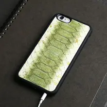 Luxury Genuine Natural Python Snake Skin Leather Case For Apple iPhone 5 6 6s SE back Cover Mobile Phone Cases For iphone 7 plus