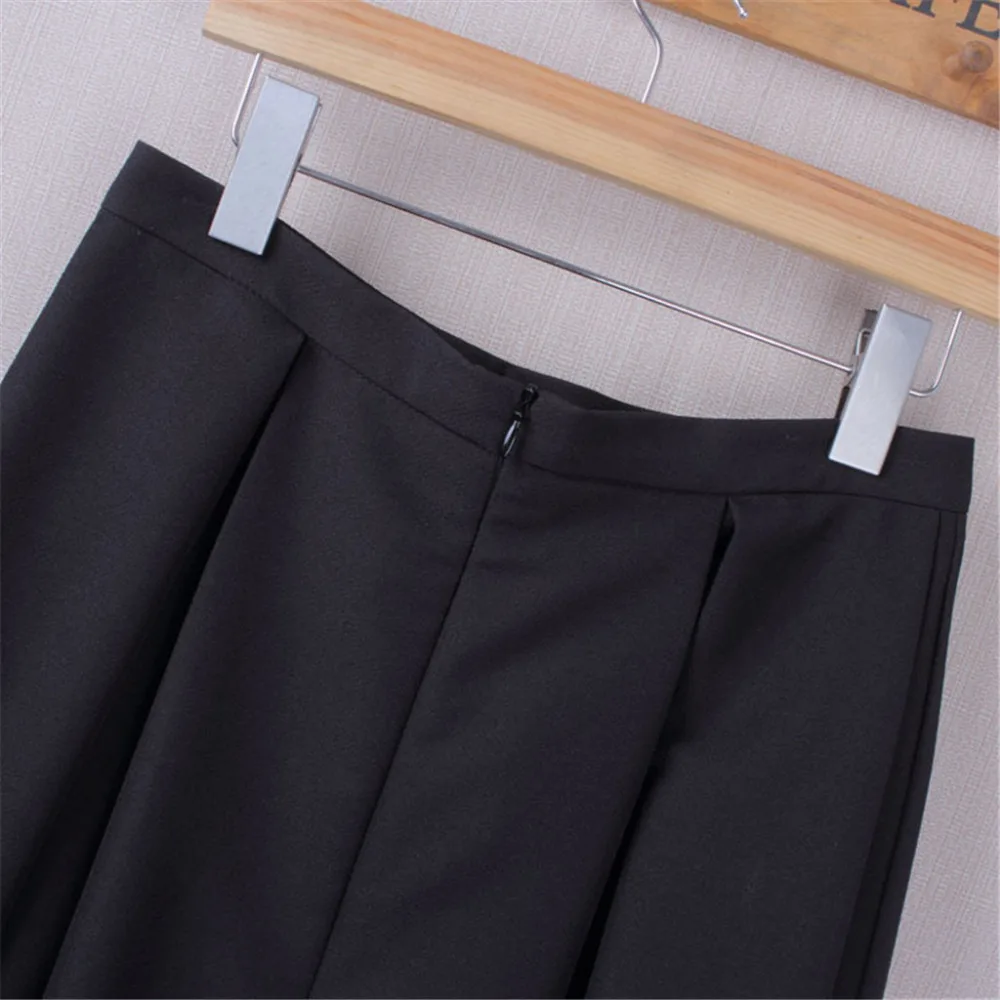 Женщин боковой молнии с завязкой спереди наложения брюки юбка с оборками и бантом Skirt_3.11