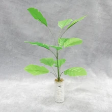 2 шт./лот кукольный домик Миниатюрный 1/12 весы банан дерево в бутылке декоративный аксессуар(зеленый+ белый