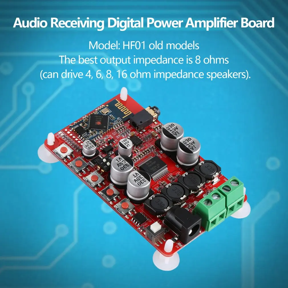 TDA7492P Power Amplifier Board Audio Receiving Digital Power Amplifier Board Csr4.0 Hf01 Durable Red Color