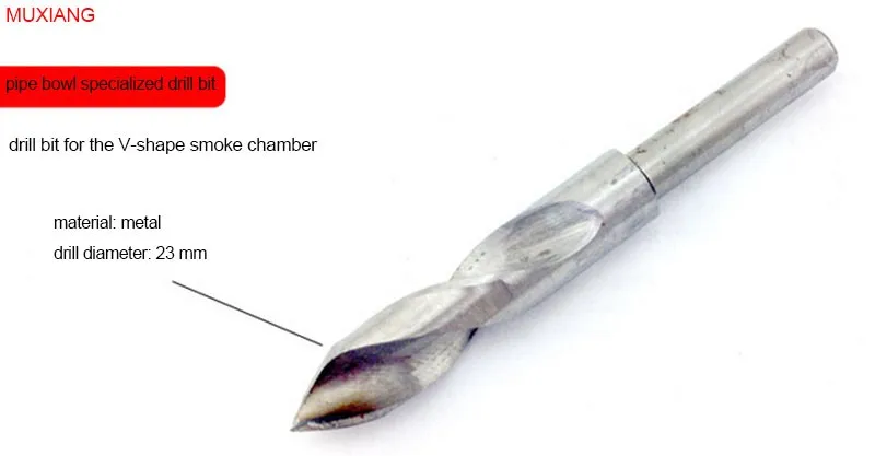 1 drill bit for the V shape rosewood or briar wood tobacco pipe chamber or bowl