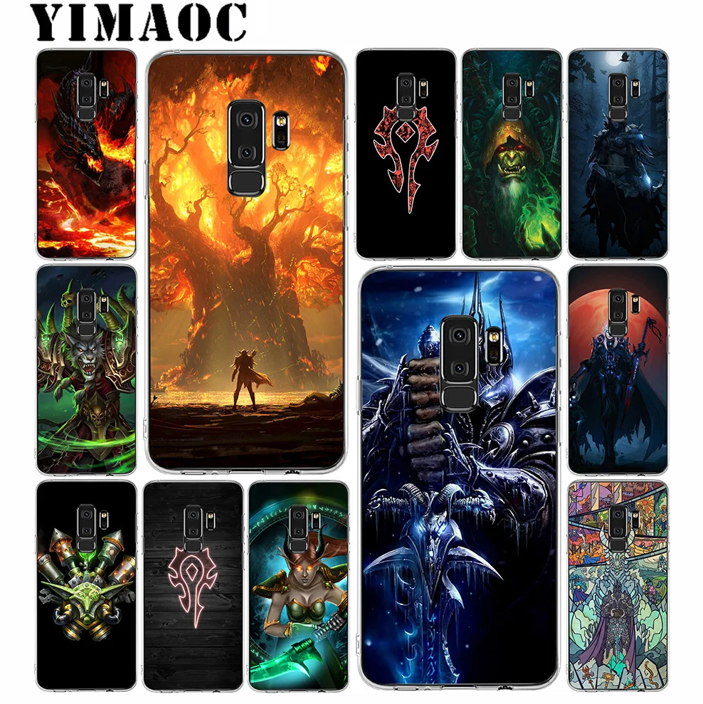 

YIMAOC World of Warcraft Soft Silicone Case for Samsung Galaxy A5 A6 Plus A7 A8 A9 2018 J3 J5 J6 J7 2016 2017 EU Version