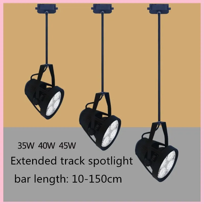 Led Rod Track Spotlight 25w35w45w Ceiling Long adjustable Arm Spotlight