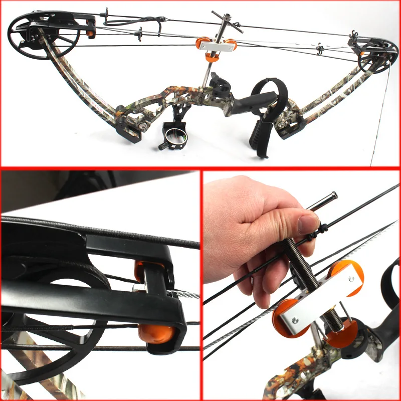 Corda de Descarga Tiro com Arco Abridor Portátil Superior Inferior Ferramenta Corda Arco Composto Universalmente Montado Bowstring Caça 9 Cheap Arco e flecha