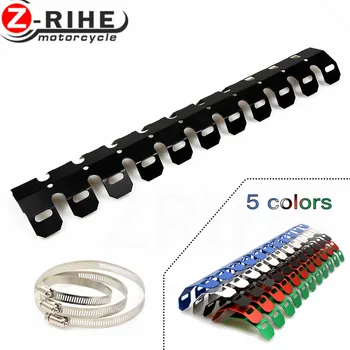 

FOR CNC Motorcycle Exhaust Muffler Pipe Protector Heat Shield Engine Protective cover FOR crf 250 CR 125 CR CRF XR XL CRM EXC