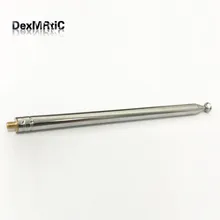 2 шт стальной стержень 6 Секций Телескопическая антенна для радио 477 мм длинная воздушная нить снаружи