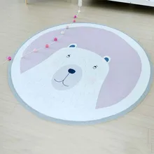 101cm круглый ковер обожаемый животное Детский игровой коврик слип Детский коврик для ползания Для спальни гостиной
