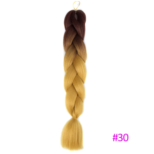 TOMO, 24 дюйма, 100 г/упак., Омбре, огромные косички, волосы для наращивания, синтетические, на крючках, плетение, волосы, радужная коробка, косички, волосы, розовый, зеленый - Цвет: P6/613