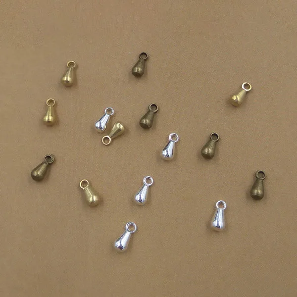 100pcs/lot 3x6mm Copper End Beads Chain End Connector For DIY Jewelry