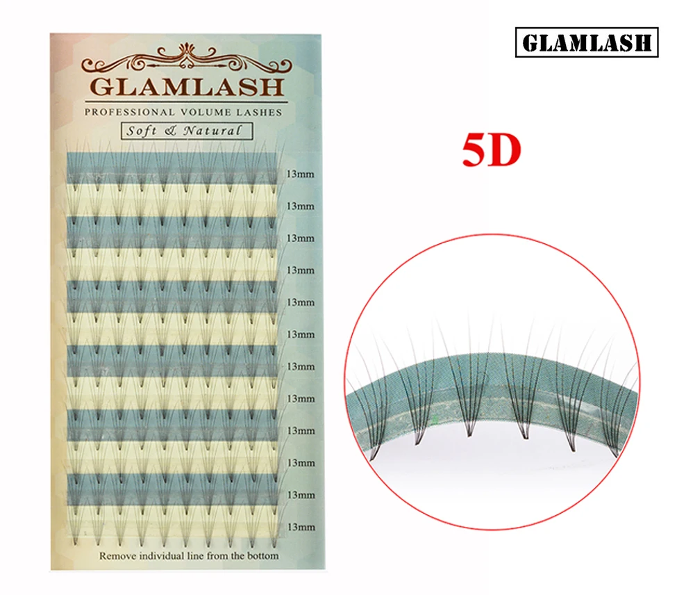 GLAMLASH, 12 линий, накладные ресницы для наращивания, шелковые норковые ресницы, мягкие, индивидуальные, готовые, веерные ресницы для наращивания, русский объем, ресницы