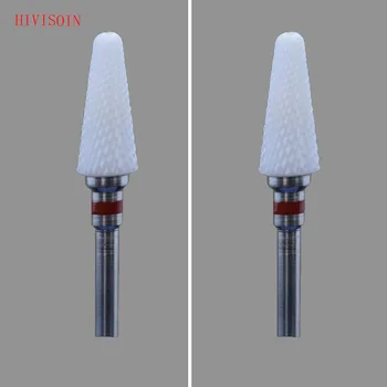 

2Pcs/Lot White Zirconia Ceramic Dental Lab Burs - Conical Shape - Cross Cut XF(0702.060)