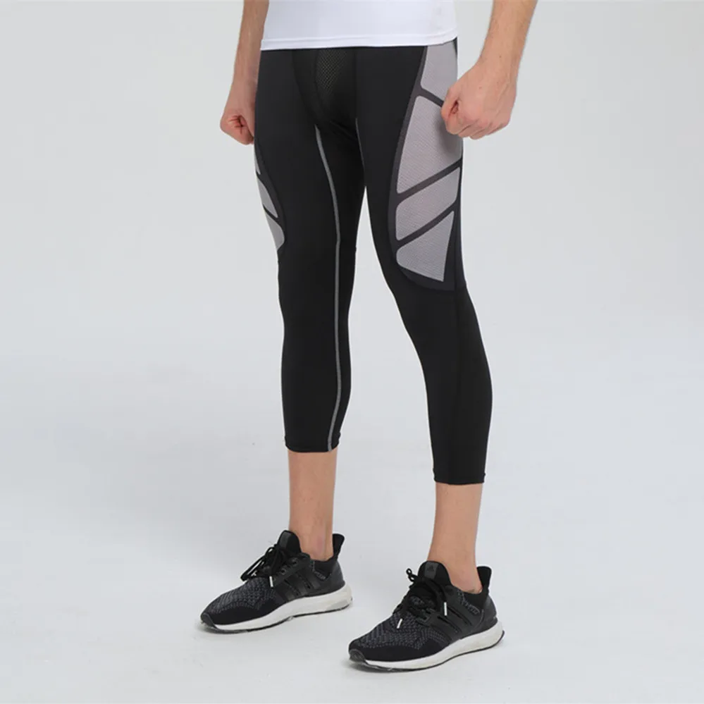 

Mma Shorts Running Tights Men Jogging Sport Milk Fiber GYM Fitness Compression Pants Exercise Quick-Drying Trousers Muay Thai