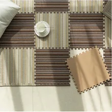 UBRUSH ковер полиэстер anty-slip в кухне и ванной комнате три цвета полосатый для дома 45*65 см Ковер