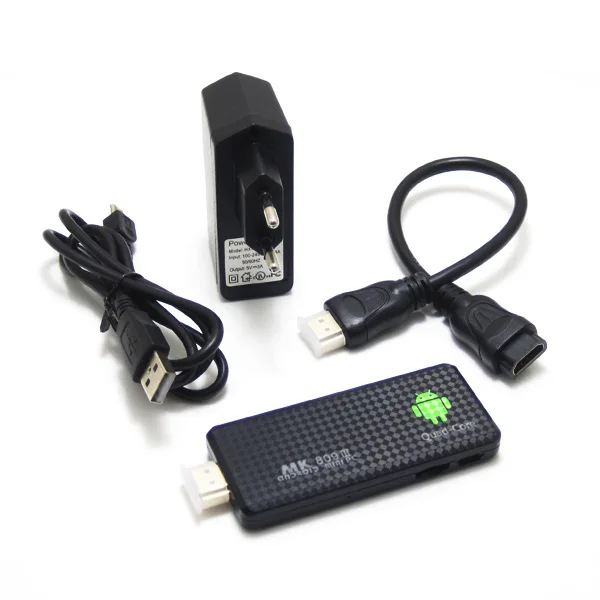 MK809III мини ТВ Stick DLAN ТВ Dongle Придерживайтесь Wifi ТВ Media Player Android 4,4 шт. 4 ядра Rockchip RK3188T 2 г /8 г Bluetooth XBMC