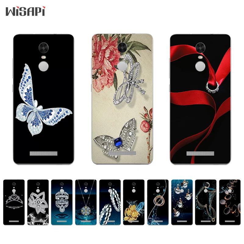 

For Xiaomi Redmi Note 4 4X Silicone Phone Case for Redmi Note3 Back Cover Thin for Hongmi Note2 TPU Shell Luxury Pattern