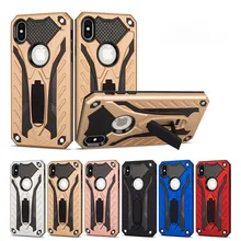 Luxury Shockproof Protection Silicon Phone Case For iphone X XS Max XR Armor Full Cover For iPhone 6 6s 8 7 Plus Kickstand Cases Luxury Shockproof Protection Silicon Phone Case For iphone X XS Max XR Armor Full Cover For iPhone 6 6s 8 7 Plus Kickstand Cases