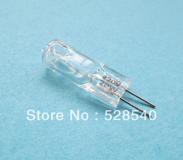 

Free Shipping 12pcs G4 Halogen Lamp 220V 35W Light bulb Capsule clear Warm White Light