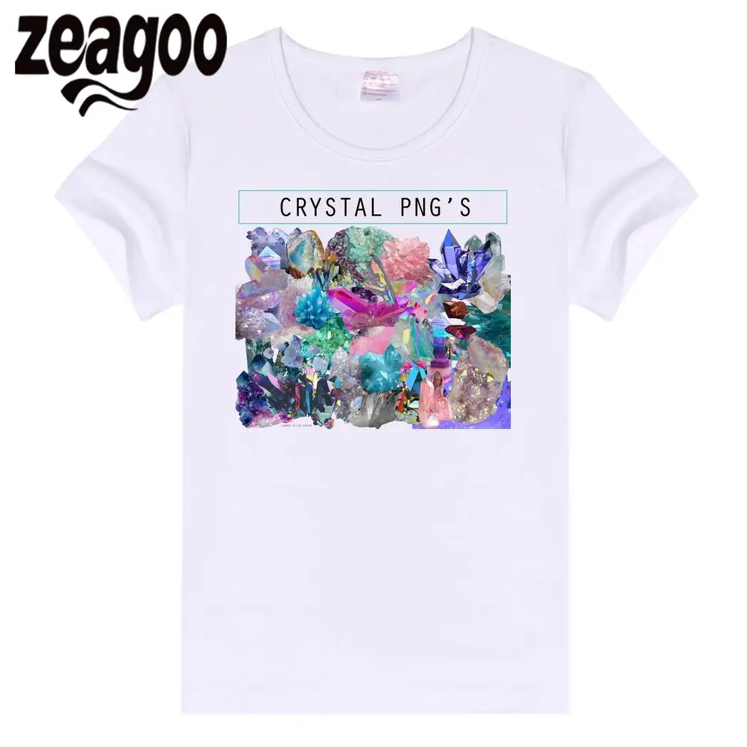 Zeagoo Кристалл Повседневное одноцветное Plain Crew Neck Slim Fit мягкий короткий рукав