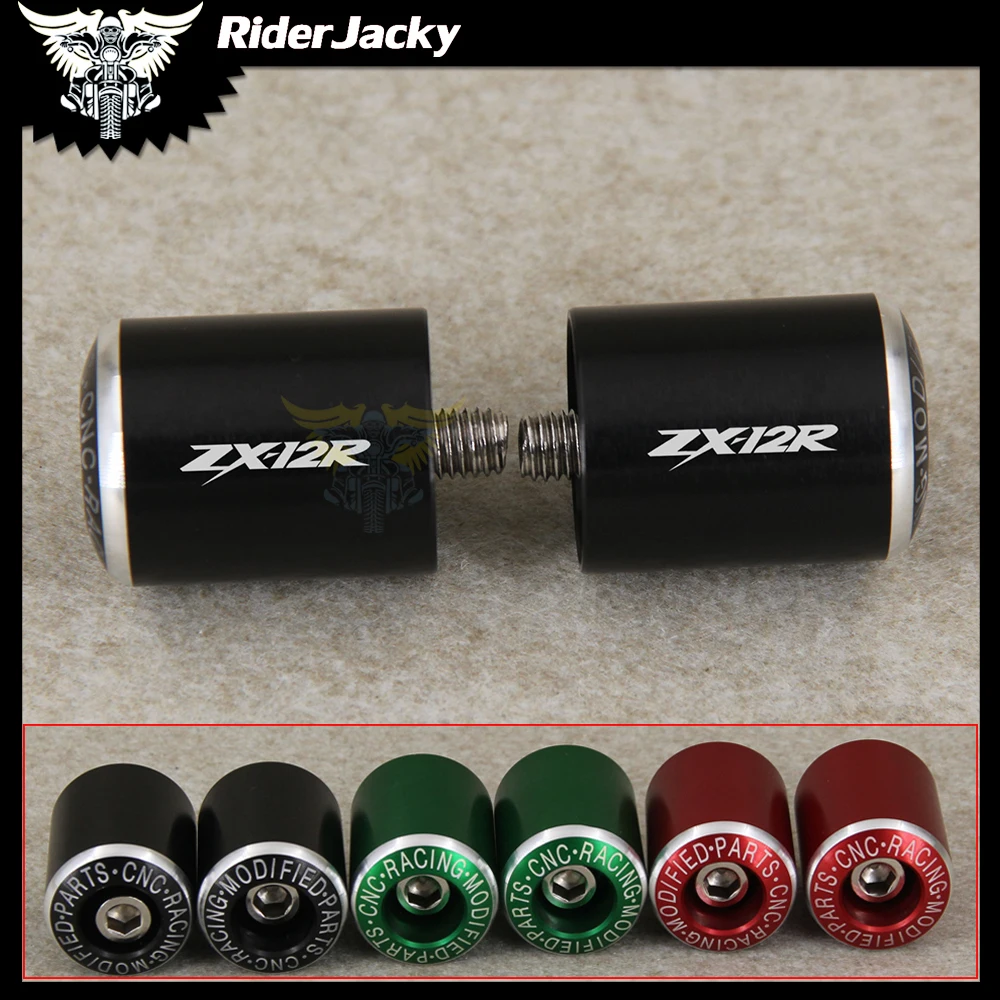 

CNC Motorcycle Handlebar Ends Grips Slider For KAWASAKI NINJA ZX-12R ZX 12R ZX12R 2000-2005 2002 2003 2004 Motorbike Handler Bar