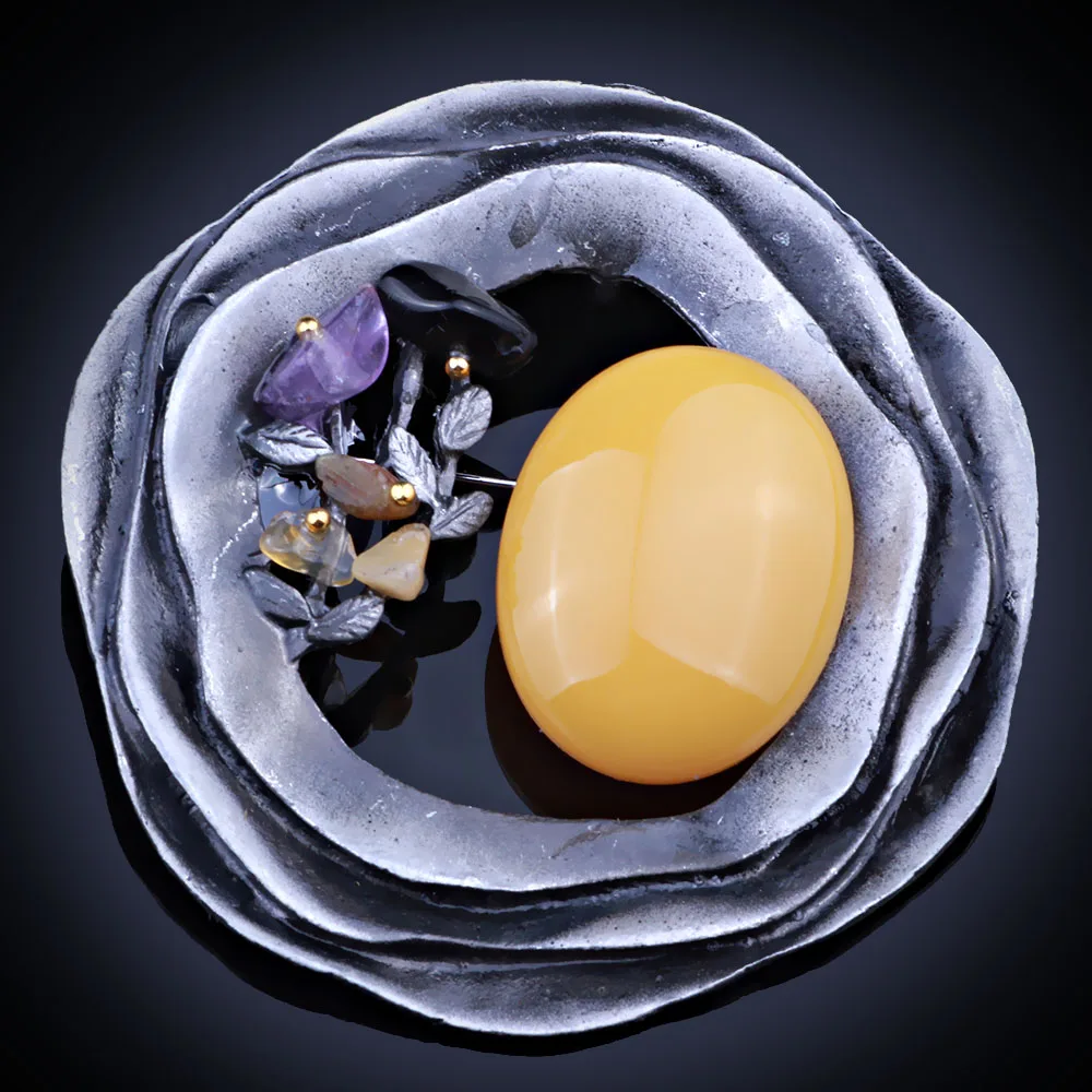 Оптовая продажа антикварные металлические броши и булавки ювелирные изделия