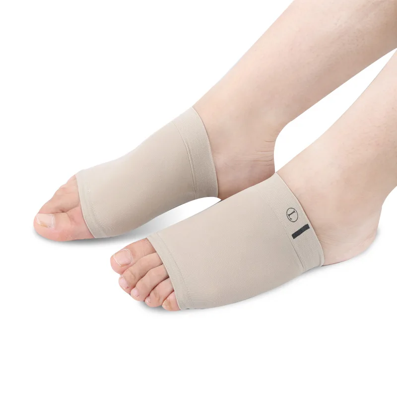 

Elastic Bandage Flat Foot Orthotics Foot Massage Silicone Pad Heart Arch Pad