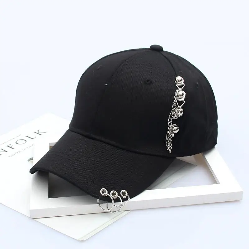 Новая мода snapbacks металла Кольца письма хип-хоп Кепки Повседневное хлопок Бейсболки для женщин для Для мужчин Для женщин Летняя шляпа от солнца